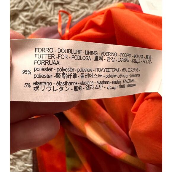 NWT Zara Strapless Printed Tulle Dress Size Medium - Picture 13 of 13